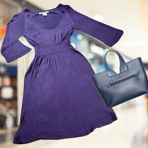 Max Studio Purple Sweater Dress